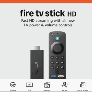 Amazon Fire TV Stick HD (newest model), free and live TV, Alexa Voice Remote, smart home controls, HD streaming